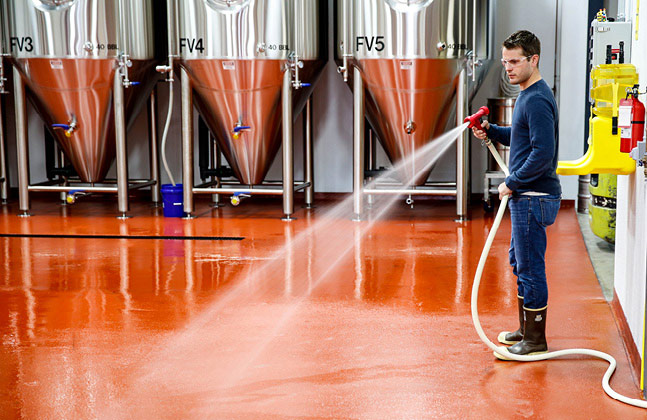 Several key properties are vital to ensure that a floor maintains a hygienic, easy-to-clean surface